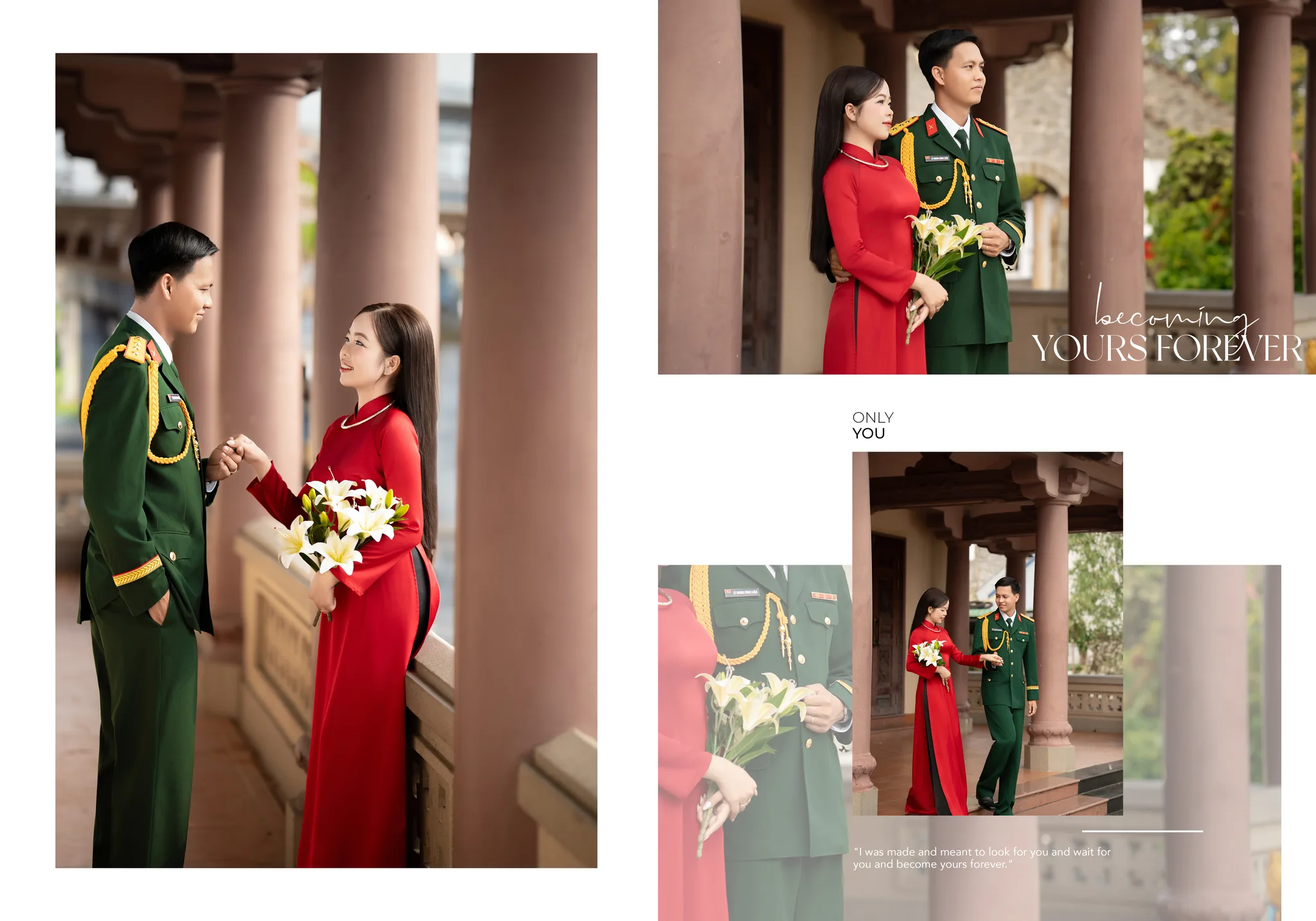 Ảnh cưới áo dài truyền thống